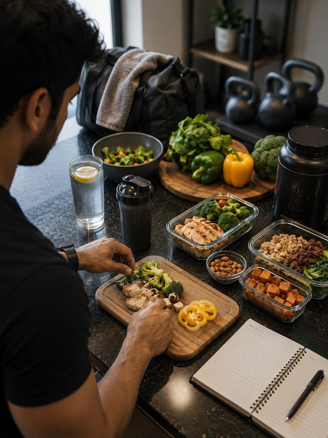 Zodiac Pro player preparing a nutrition-guided meal