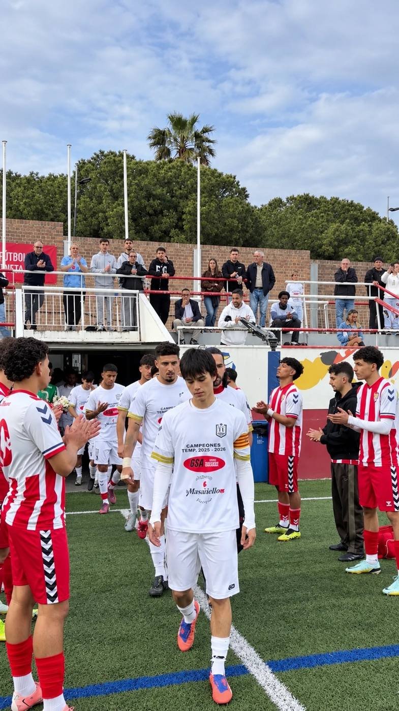 Zodiac Eleven players walking out as champions of the 2025-2026 season
